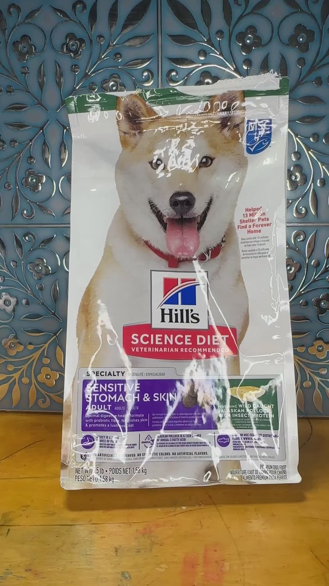Hill's Science Diet Sensitive Stomach & Skin Adult 1–6 Dry Dog Food, Chicken Recipe, 30 lb Bag