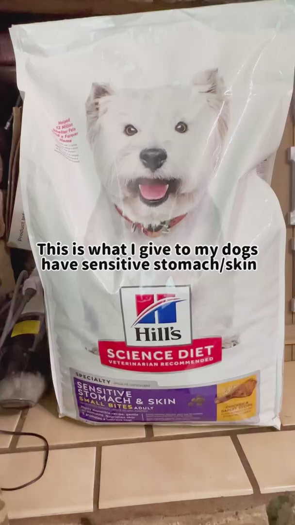 Hill's Science Diet Sensitive Stomach & Skin Adult 1–6 Dry Dog Food, Chicken Recipe, 30 lb Bag