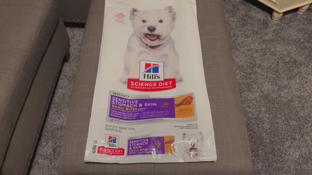 Hill's Science Diet Sensitive Stomach & Skin Adult 1–6 Dry Dog Food, Chicken Recipe, 30 lb Bag