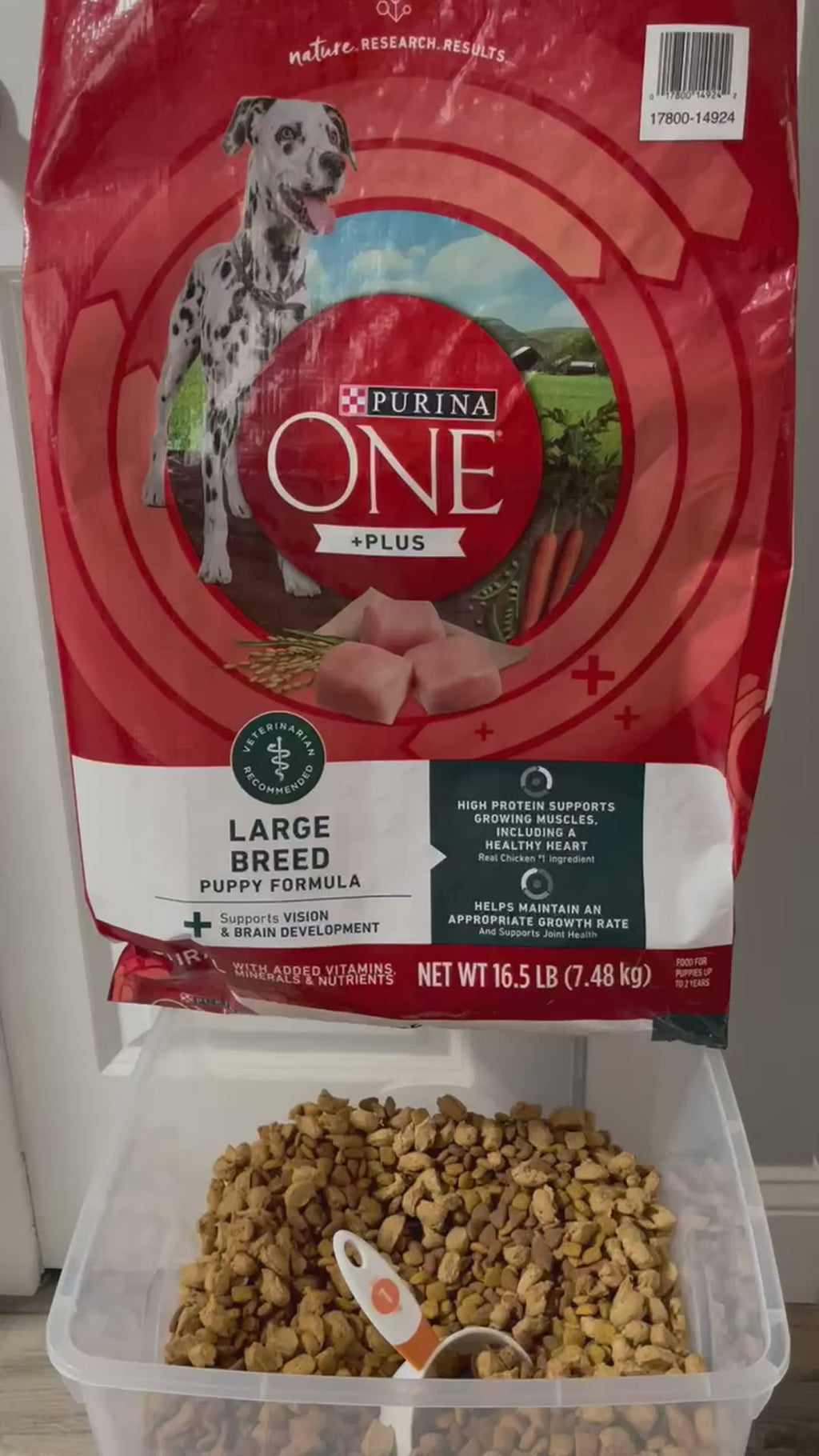 Purina ONE Puppy Formula – Strong Growth Support, High Protein, Real Chicken – 31.1 lb
