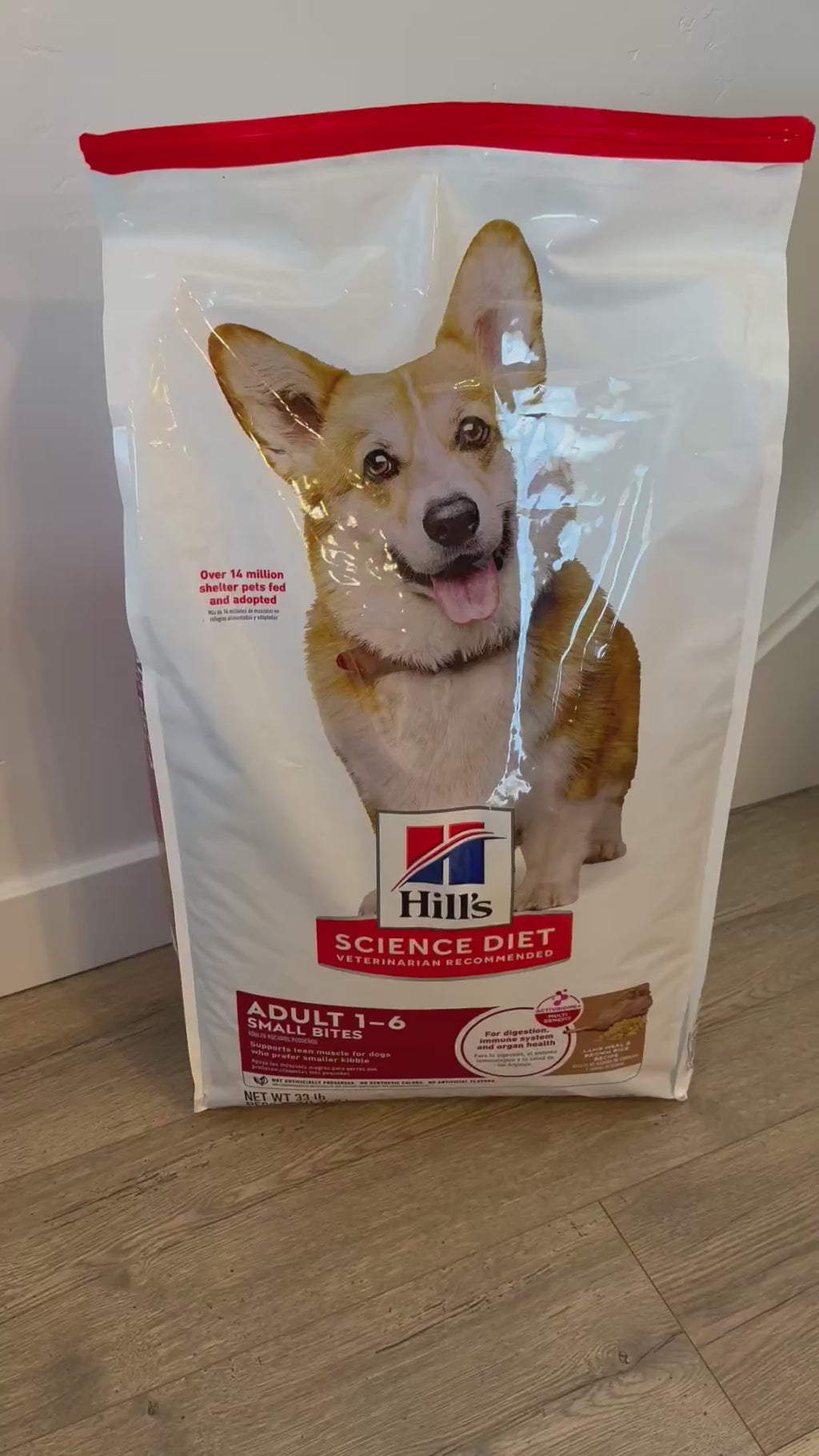 Hill's Science Diet Adult 1–6 Premium Nutrition Small Kibble Dry Dog Food, Chicken & Barley, 35 lb Bag