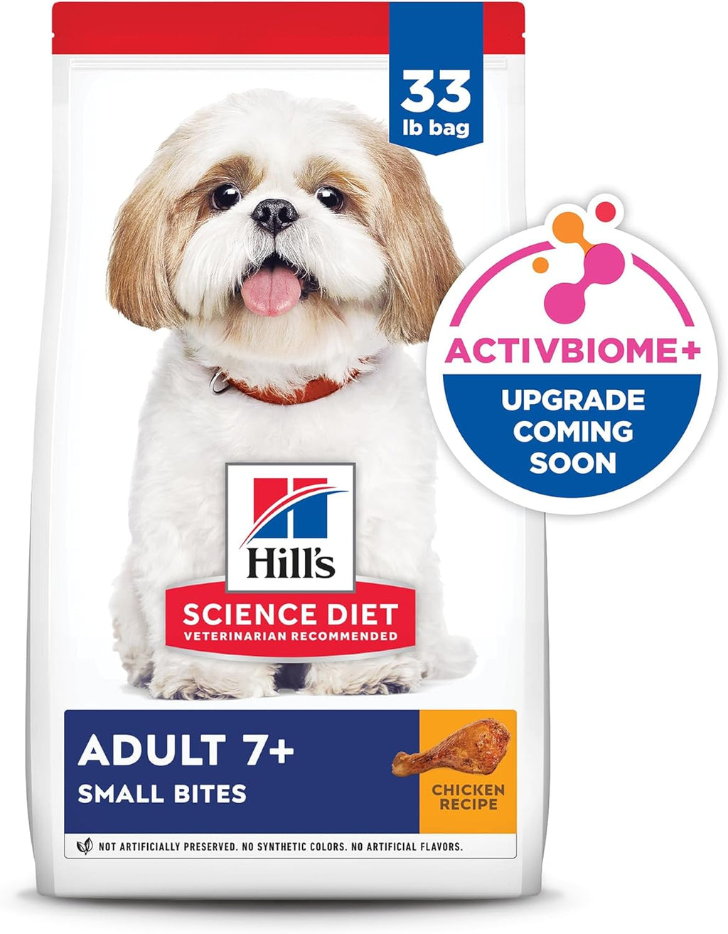 Hill’s Science Diet Senior 7+ Small Bites – Premium Nutrition, Chicken & Barley, 33 lb Bag