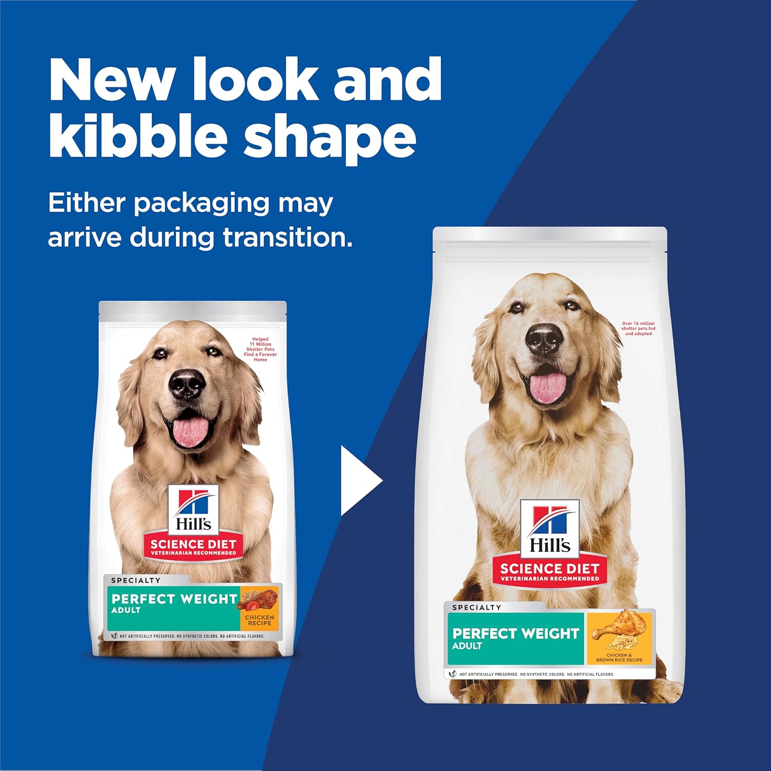 Hill's Science Diet Adult 1–6 Weight Management Dry Dog Food – Chicken & Brown Rice, 12 lb