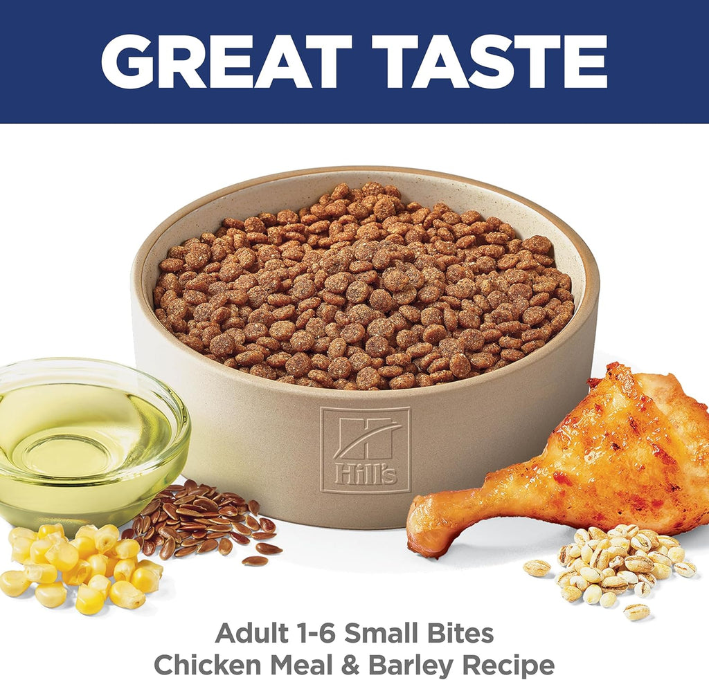 Hill's Science Diet Adult 1–6 Premium Nutrition Small Kibble Dry Dog Food, Chicken & Barley, 35 lb Bag