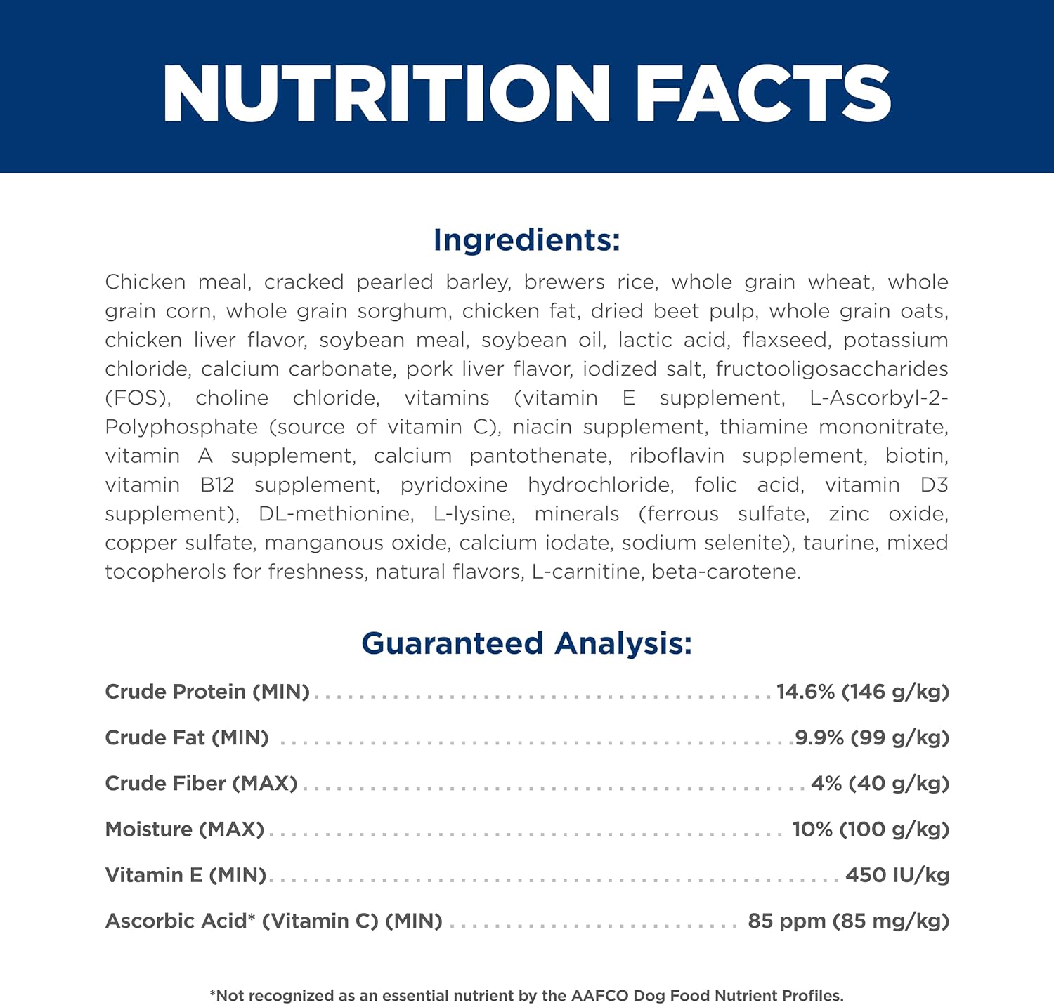 Hill’s Science Diet Senior 7+ Small Bites – Premium Nutrition, Chicken & Barley, 33 lb Bag